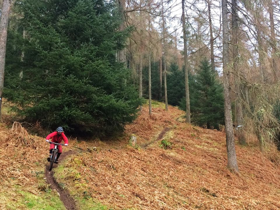 Pete out testing the HT's up at Aberfoyle this morning | photo by Stu Thompson.